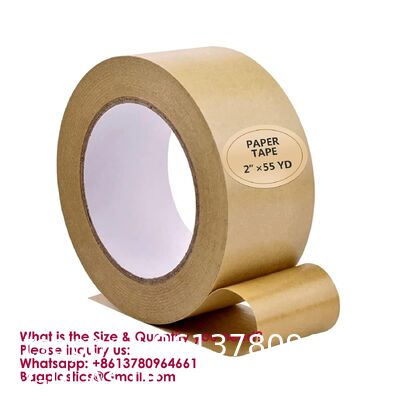 نوار بسته بندی قابل بازیافت نوار بسته بندی خود چسبنده برای حمل و نقل ، مهر و موم ، حرکت و ماسک نوار کاغذ کرافت سازگار با محیط زیست ، نوار بسته بندی سنگین قابل تجزیه